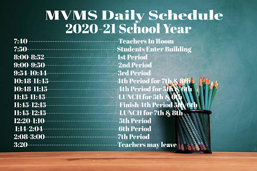 MVMS Daily Schedule