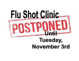 MVMS Flu Shot Clinic Postponed