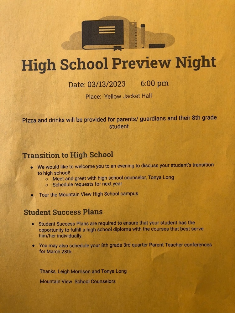 Attention 8th Grade Parents!
